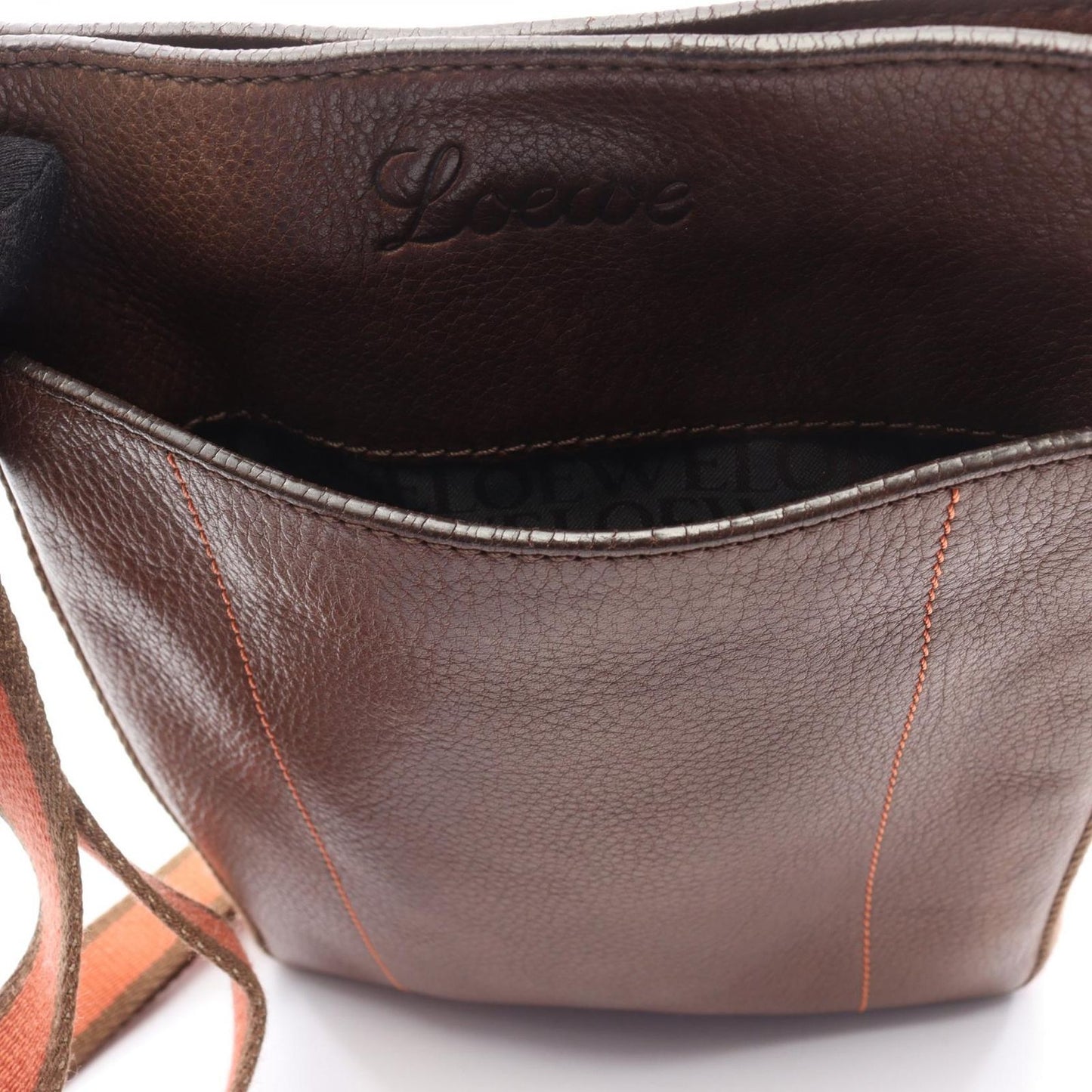 Loewe Shoulder Bag Brown Leather — view 9