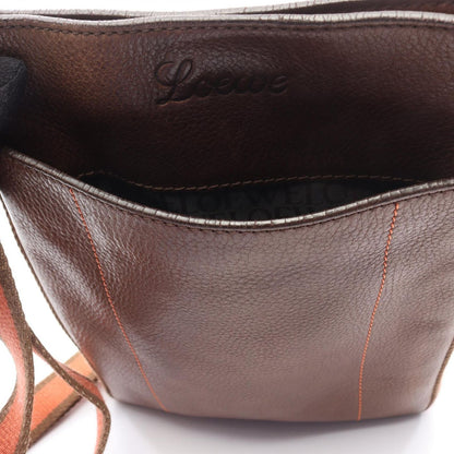Loewe Shoulder Bag Brown Leather — view 9