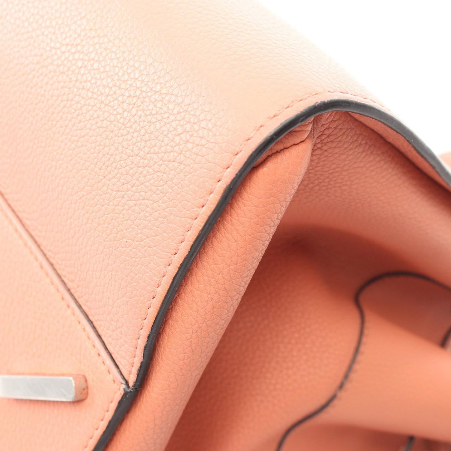 Loewe Handbag Hammock Drawstring Bag 2-Way Orange Leather — view 8