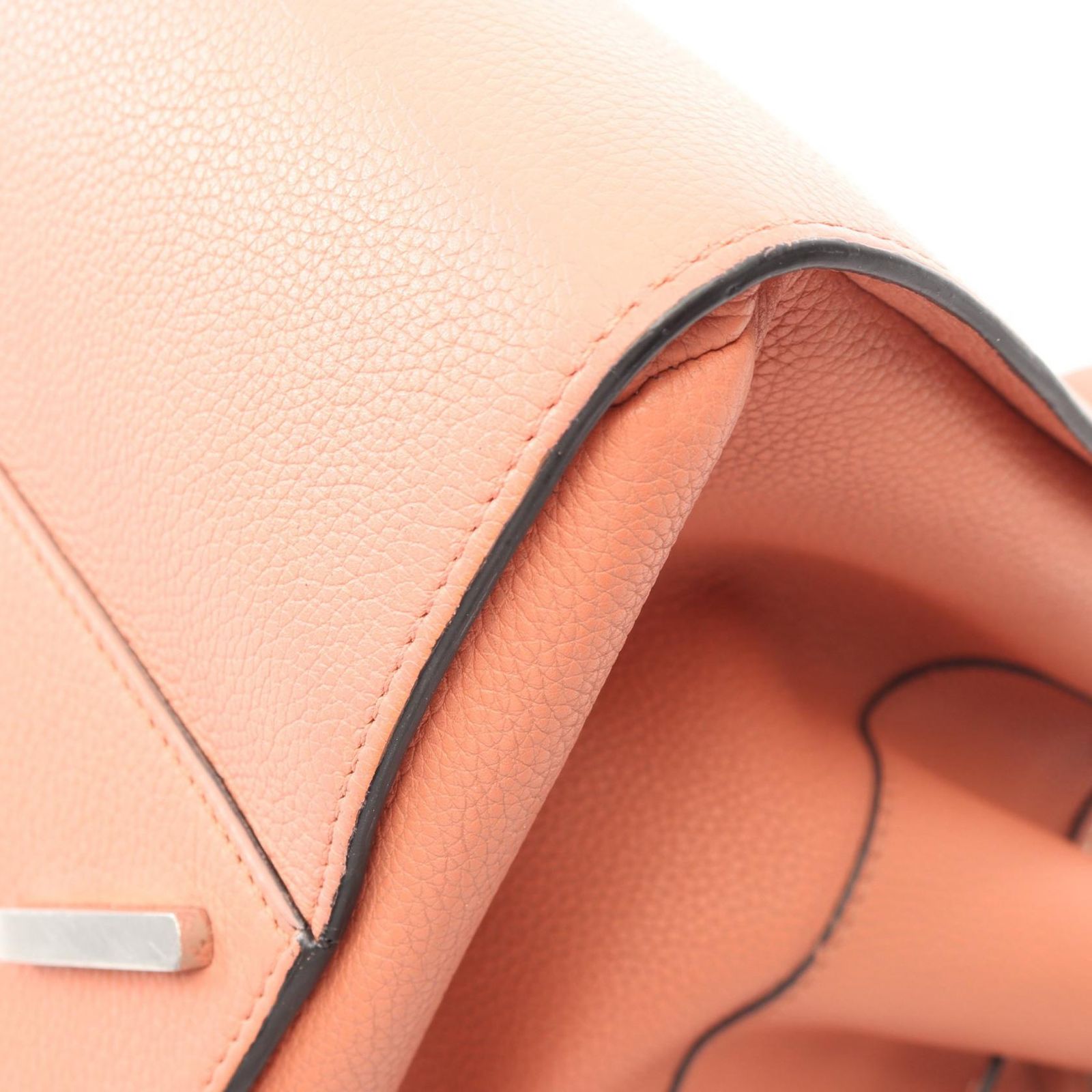 Loewe Handbag Hammock Drawstring Bag 2-Way Orange Leather — view 8