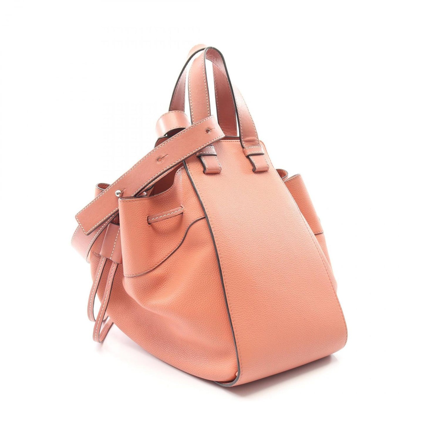 Loewe Handbag Hammock Drawstring Bag 2-Way Orange Leather — view 2