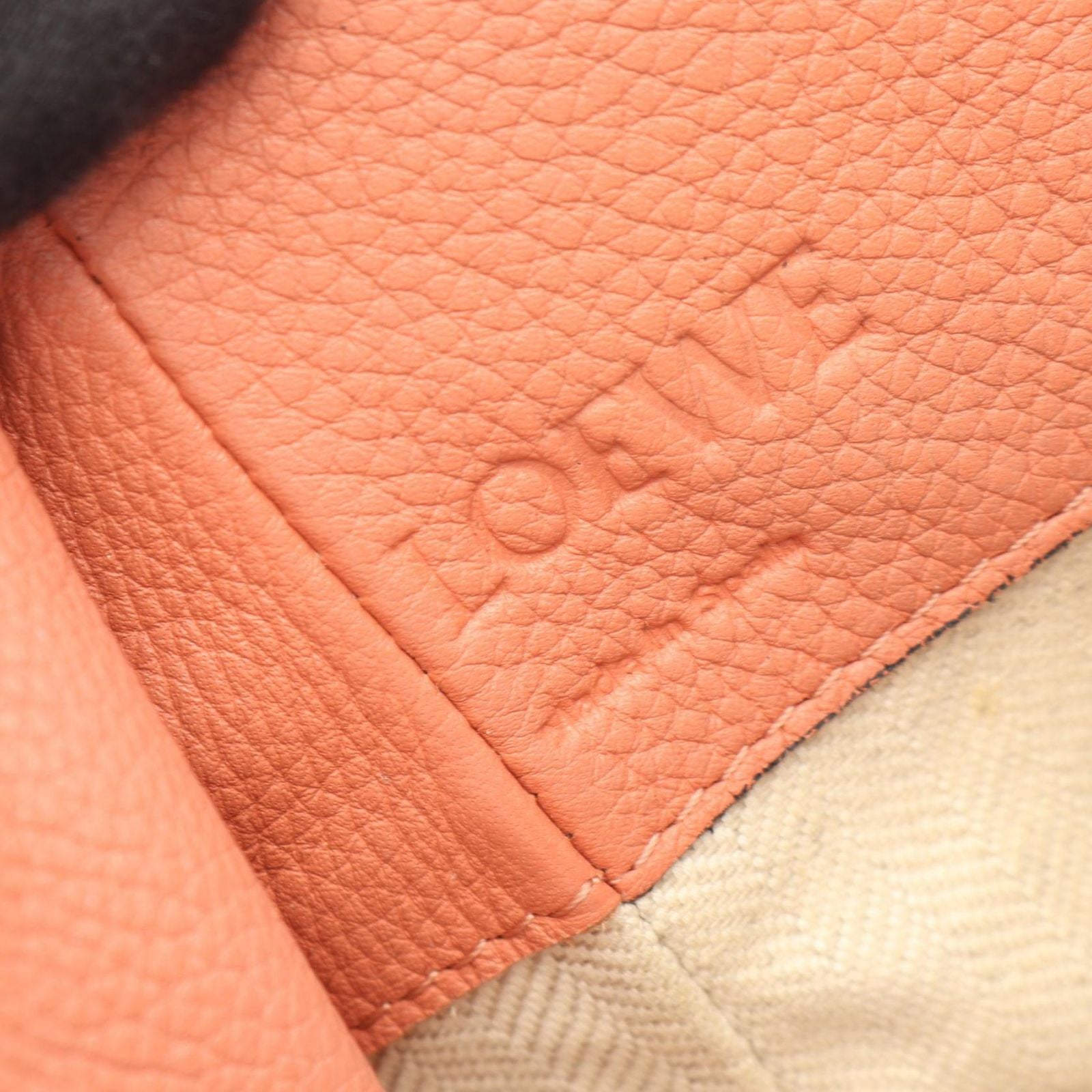 Loewe Handbag Hammock Drawstring Bag 2-Way Orange Leather — view 4