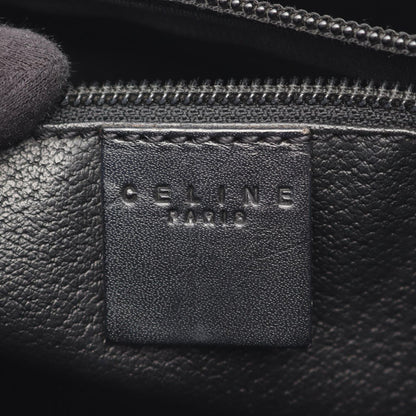 Celine Tote Macadam Brown Black Canvas Leather — view 4