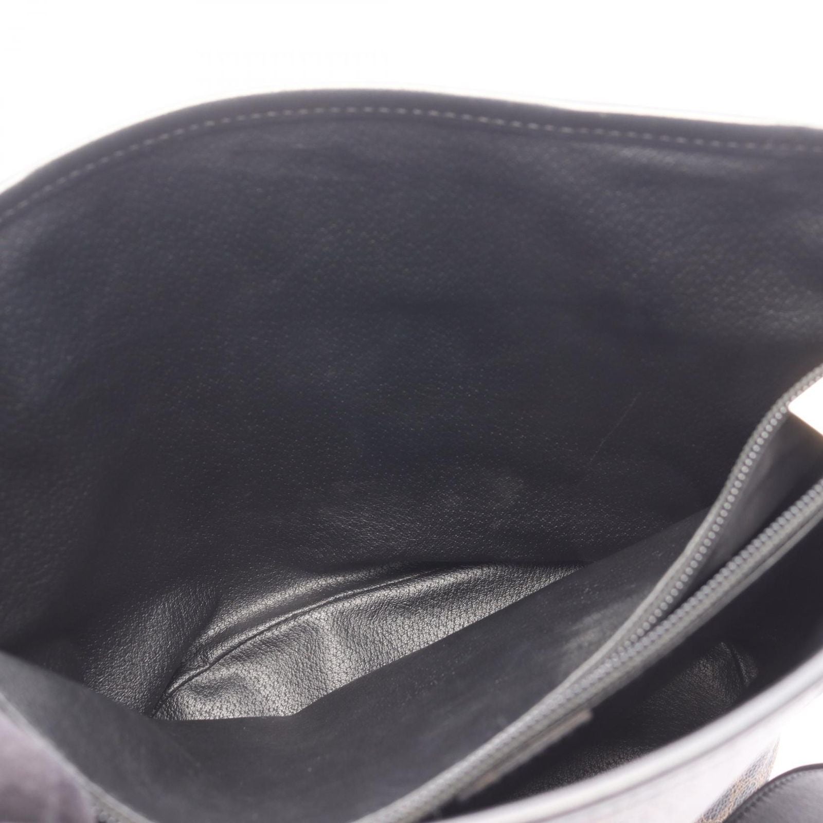 Celine Tote Macadam Brown Black Canvas Leather — view 6