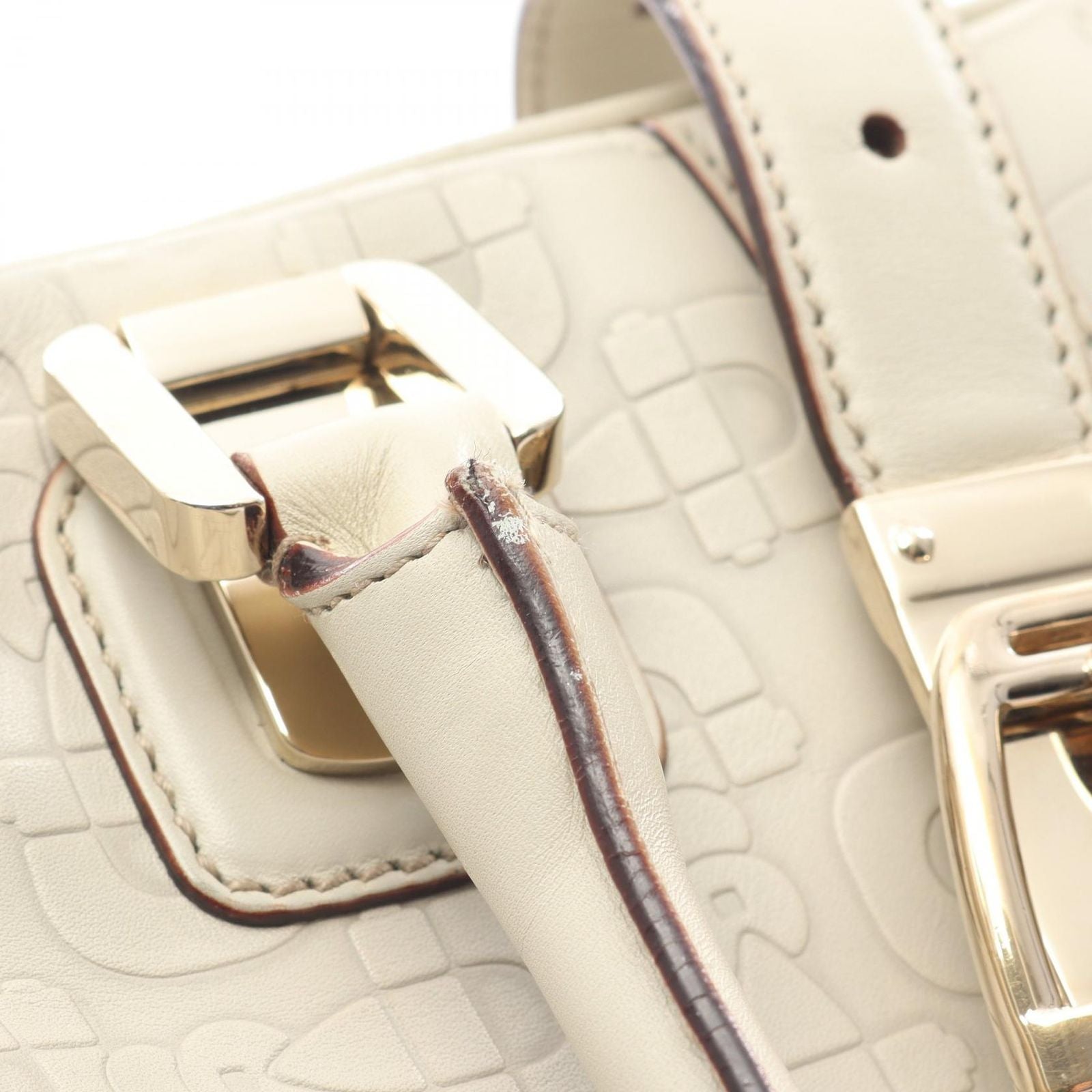 Gucci Handbag Horsebit Ivory Leather — view 7