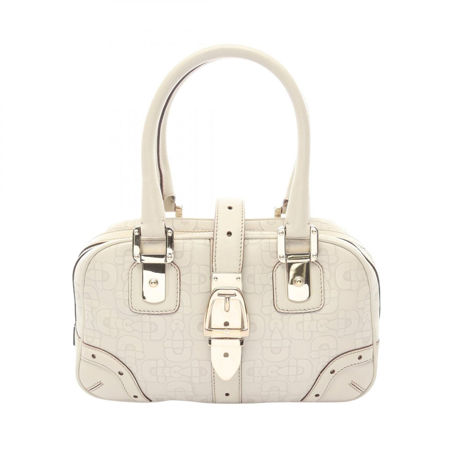 Gucci Handbag Horsebit Ivory Leather
