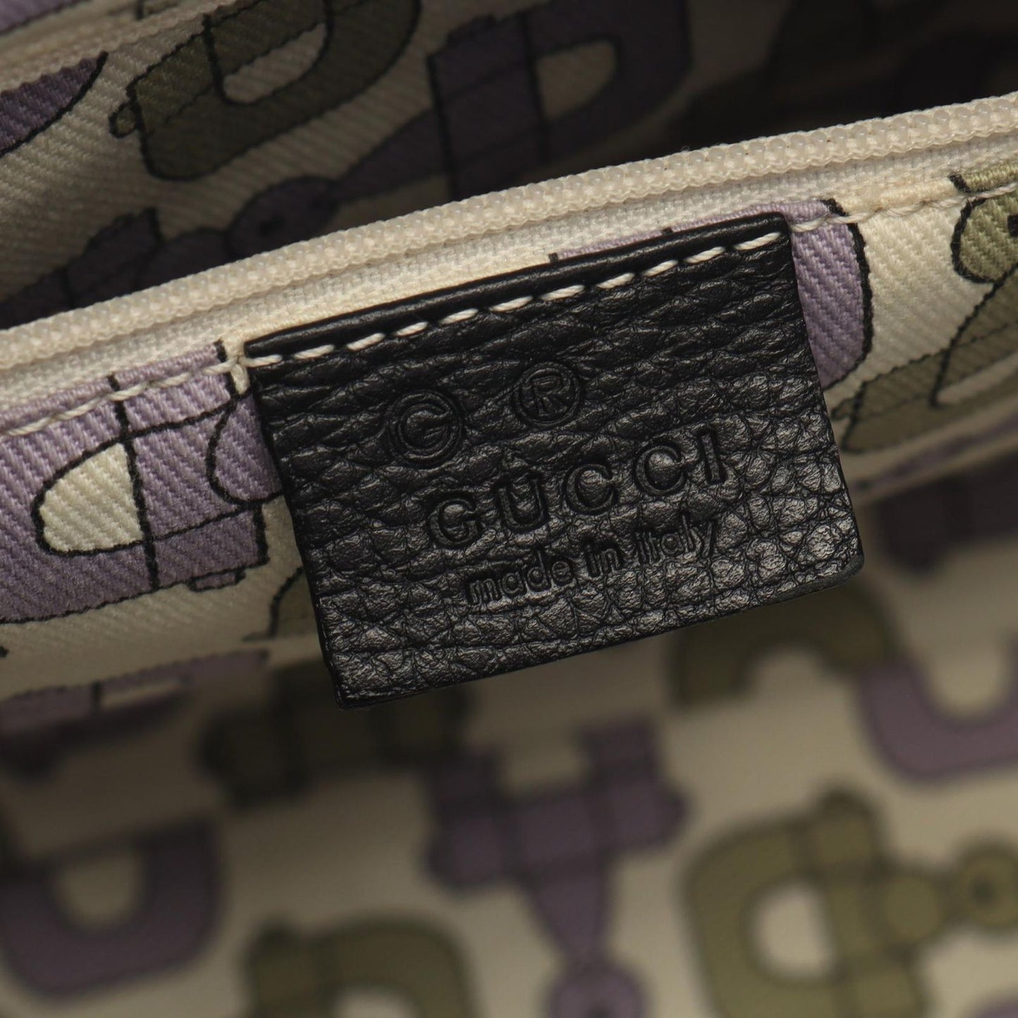 Gucci Shoulder Bag GG Pattern Black Nylon Leather — view 4