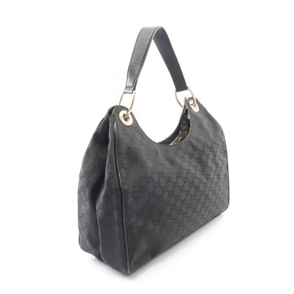 Gucci Shoulder Bag GG Pattern Black Nylon Leather — view 2