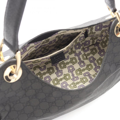 Gucci Shoulder Bag GG Pattern Black Nylon Leather — view 3