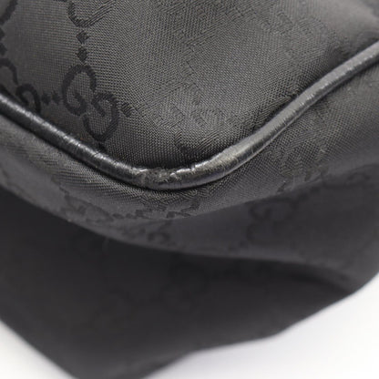 Gucci Shoulder Bag GG Pattern Black Nylon Leather — view 6