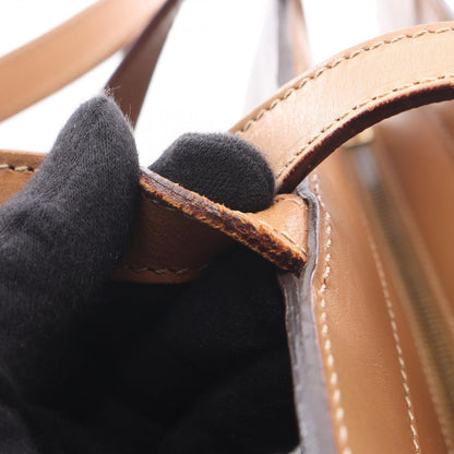 Celine Handbag Macadam Dark Brown Canvas Leather 2-Way Shoulder — view 7
