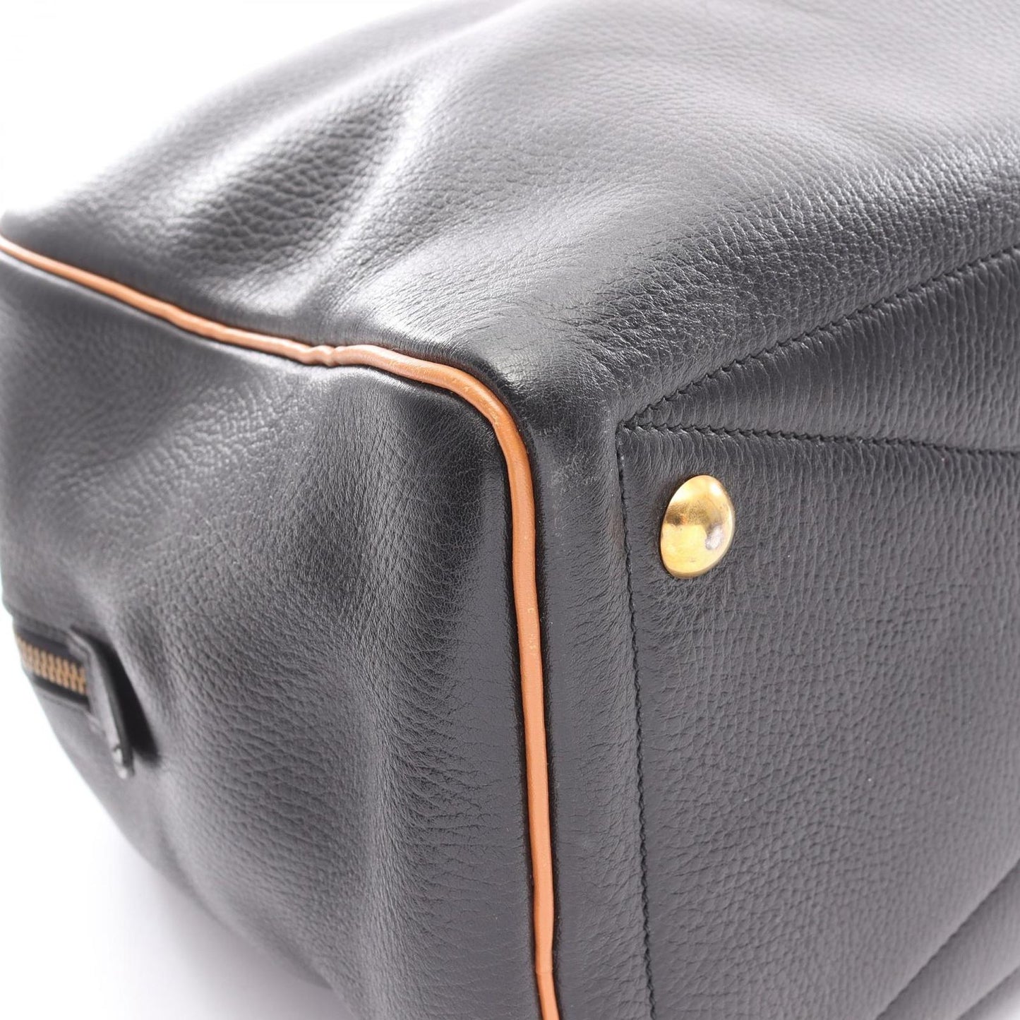 Hermes Boston Bag Victoria 43 Black Natural Leather — view 6