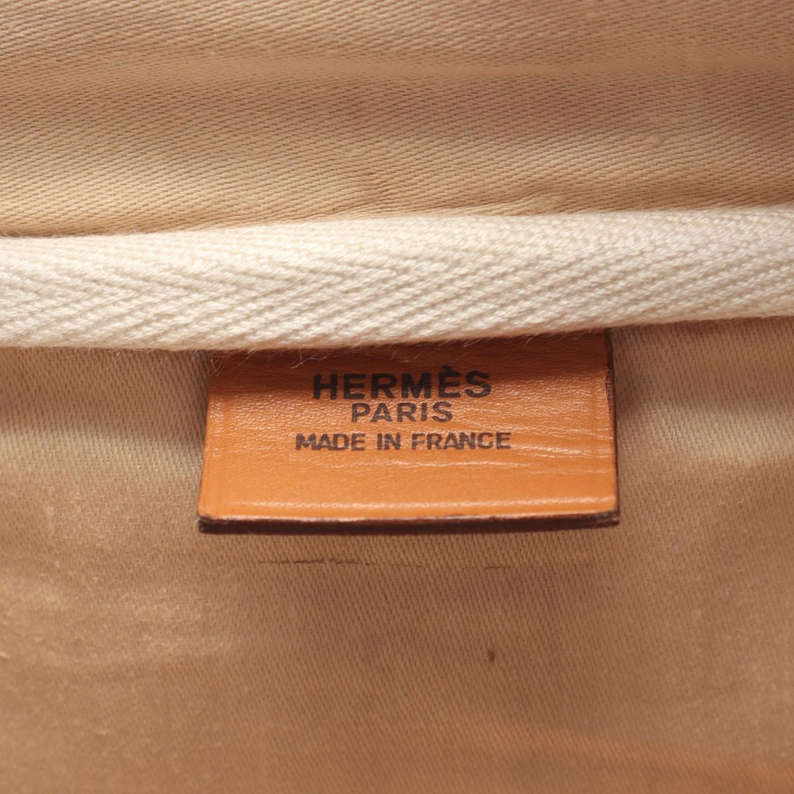 Hermes Boston Bag Victoria 43 Black Natural Leather — view 4