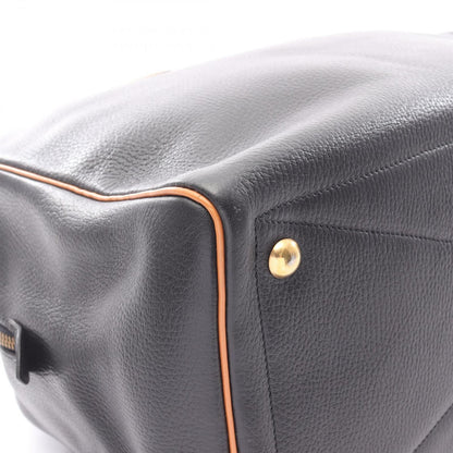 Hermes Boston Bag Victoria 43 Black Natural Leather — view 9