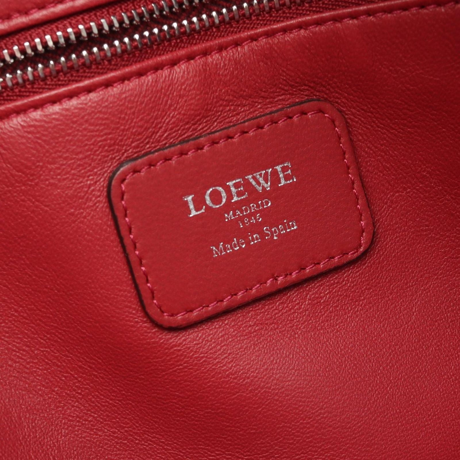 Loewe Handbag Amazona 36 Rose Dark Purple Leather — view 4