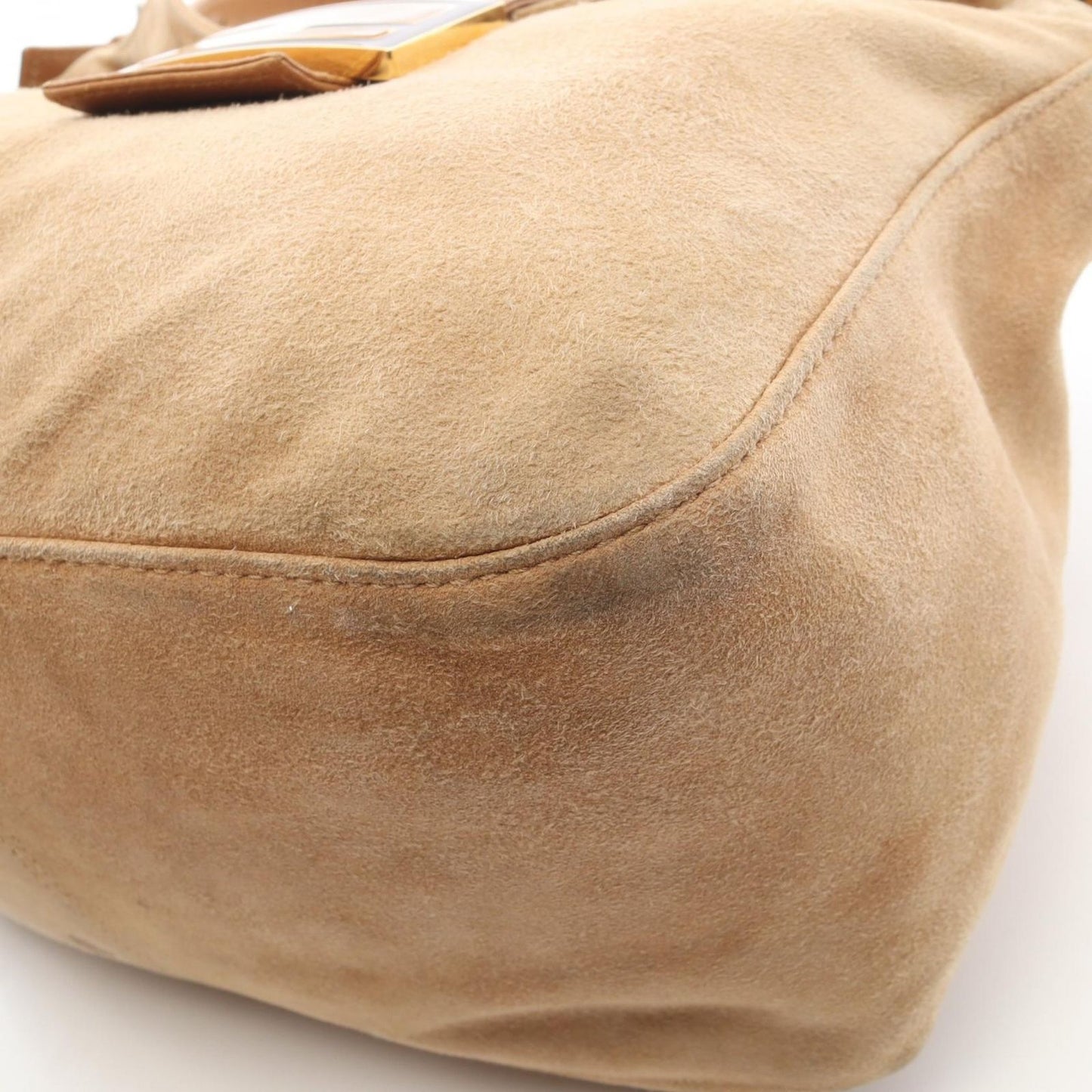 Fendi Shoulder Bag Mamma Bucket Brown Suede Leather — view 7