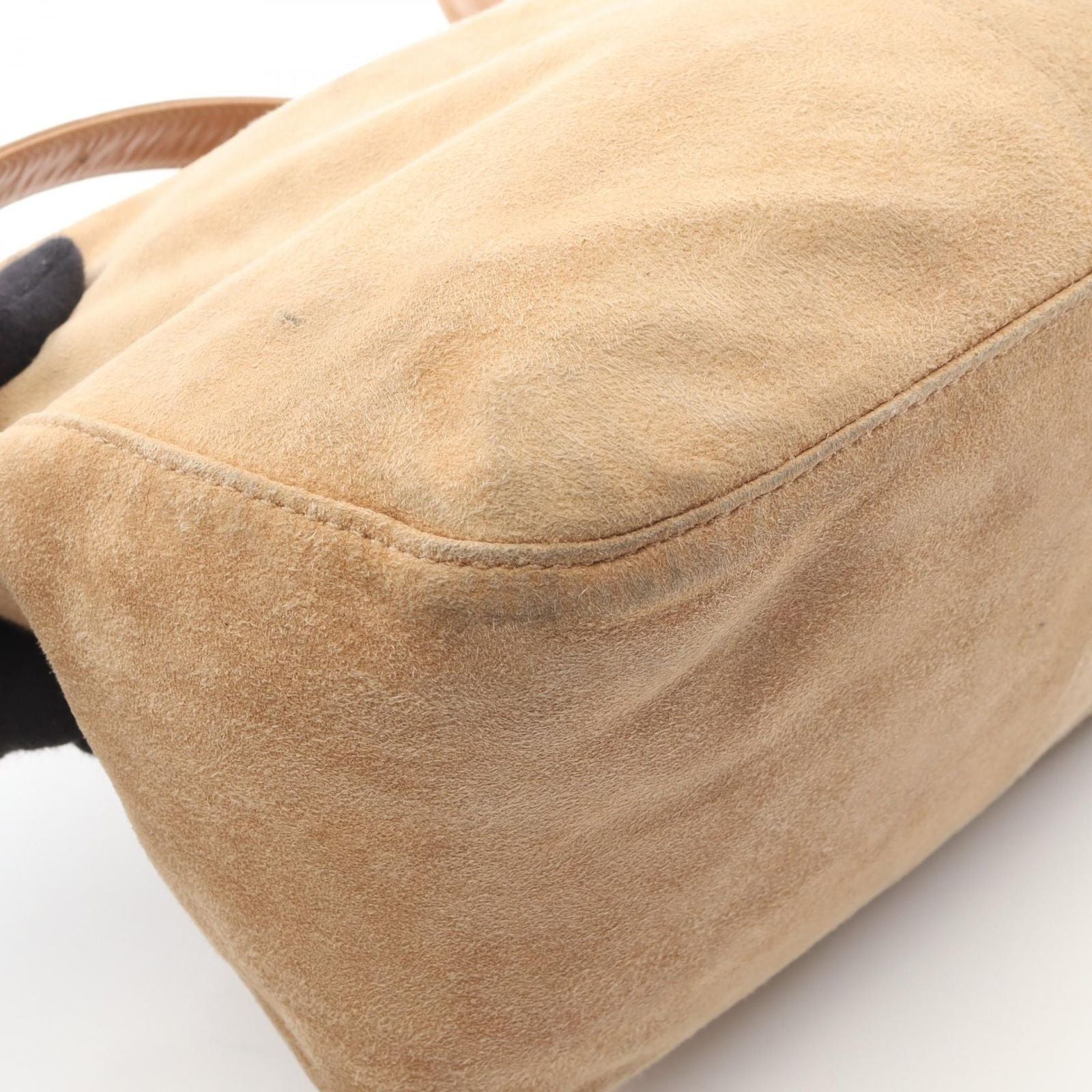 Fendi Shoulder Bag Mamma Bucket Brown Suede Leather — view 6