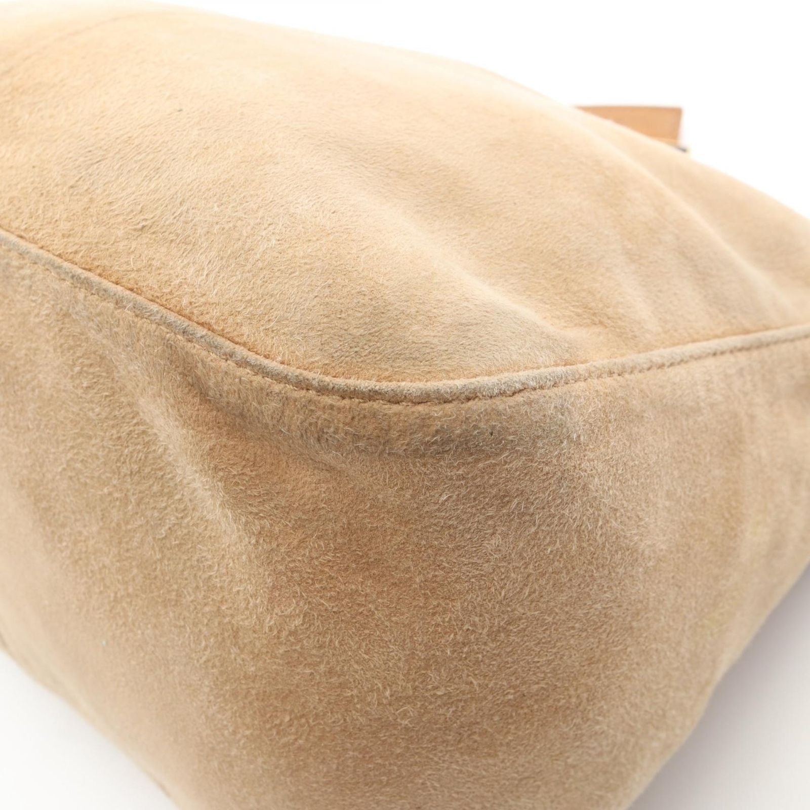 Fendi Shoulder Bag Mamma Bucket Brown Suede Leather — view 9