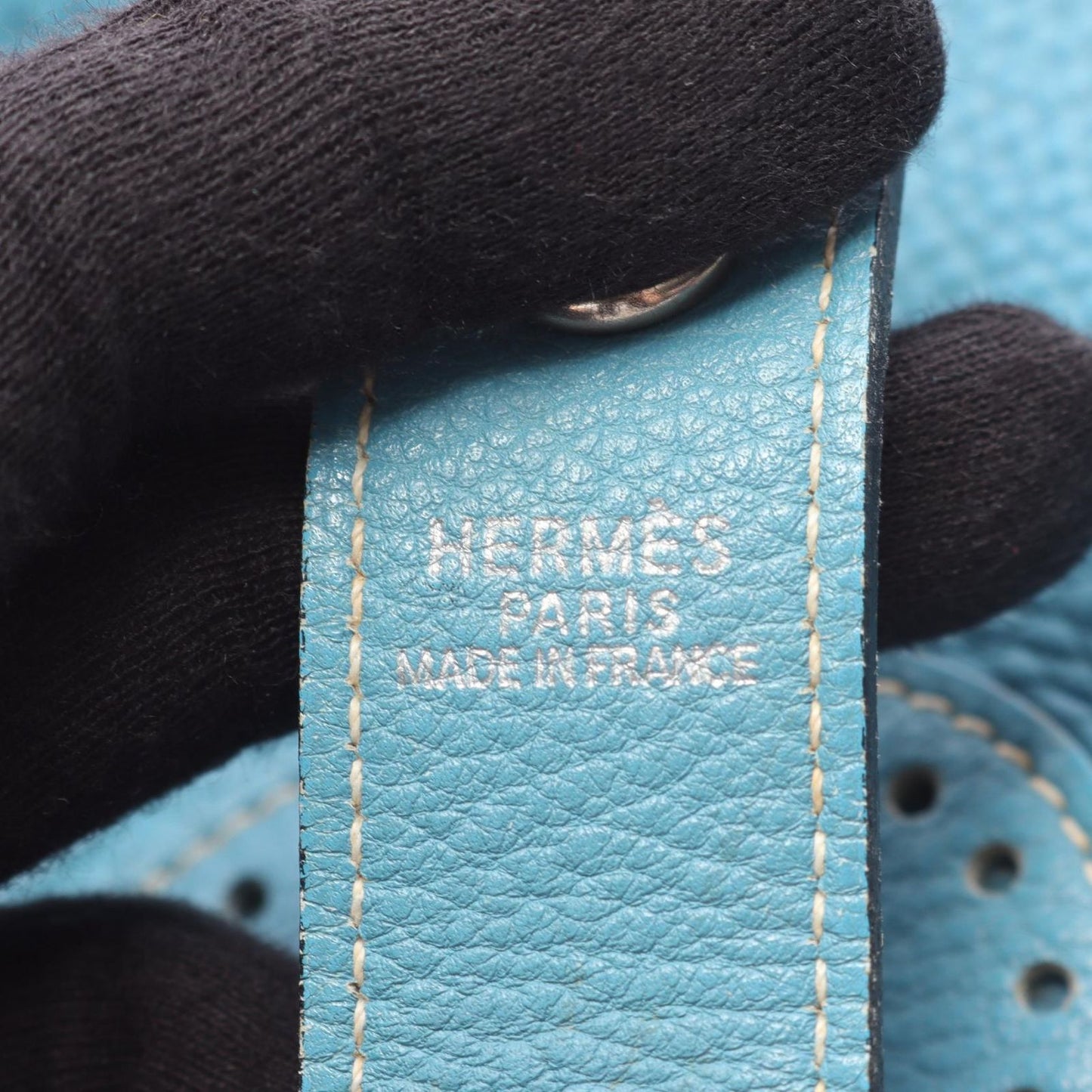 Hermes Shoulder Bag Rodeodu Blue Jean — view 4