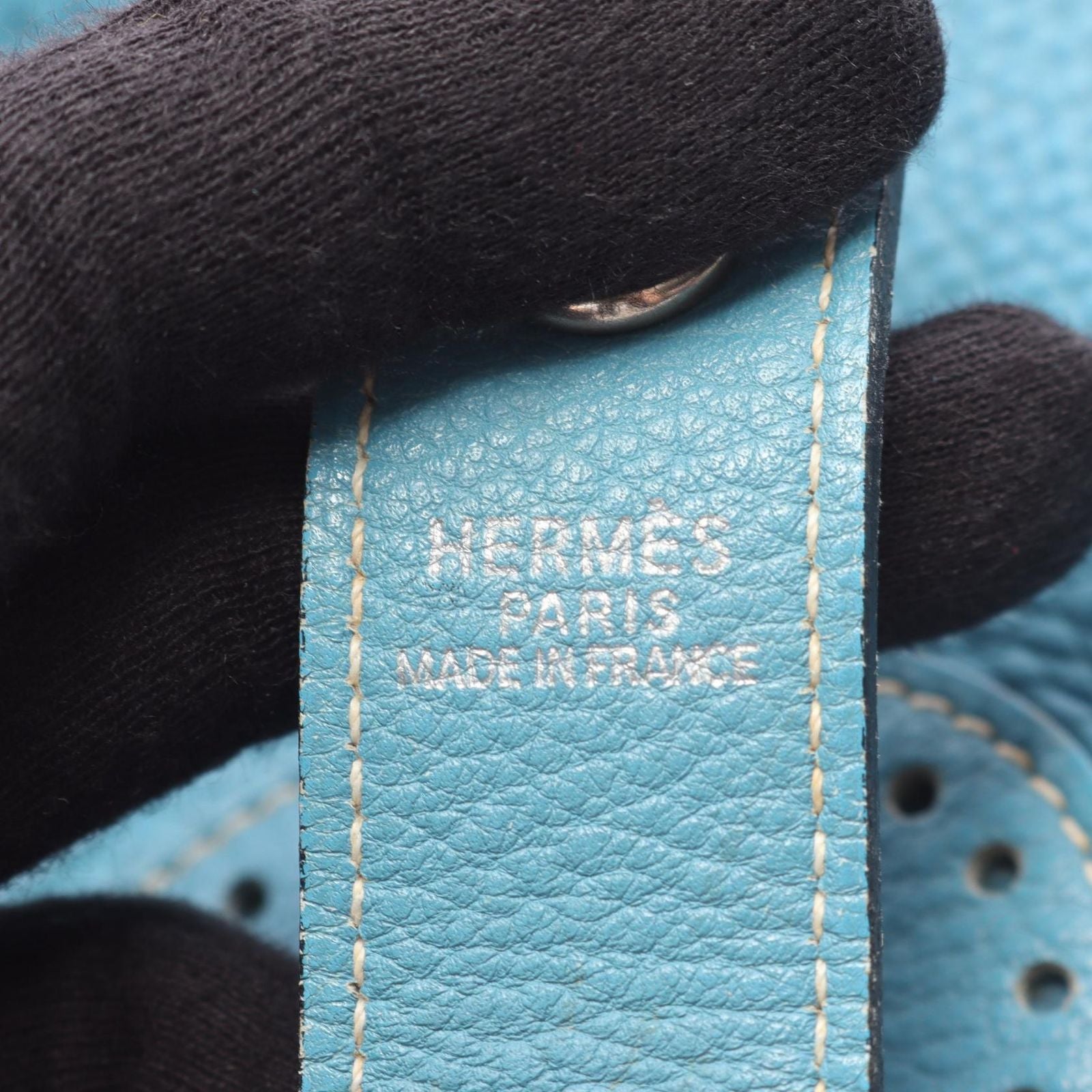 Hermes Shoulder Bag Rodeodu Blue Jean — view 4