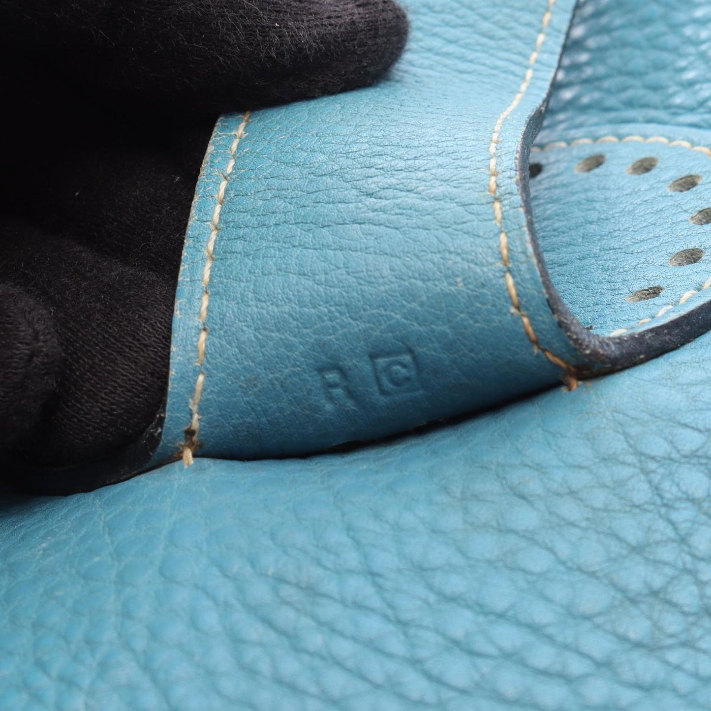 Hermes Shoulder Bag Rodeodu Blue Jean — view 5