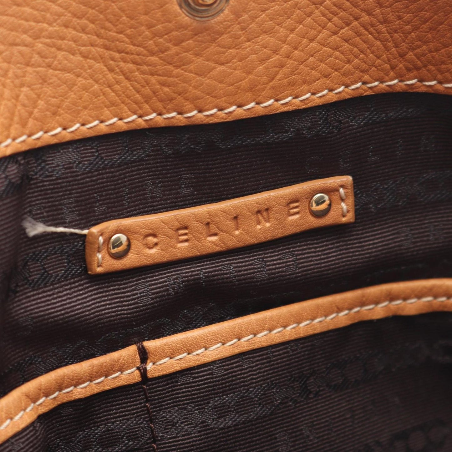 Celine Tote Brown Leather — view 4