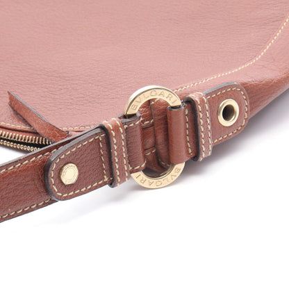 Bvlgari Shoulder Bag Brown Leather — view 9
