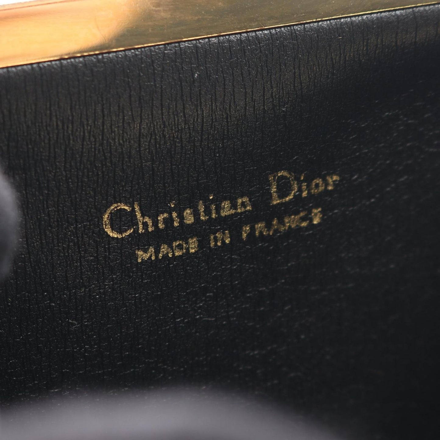 Dior Coin Case Trotter Clasp Black Canvas Leather — view 4