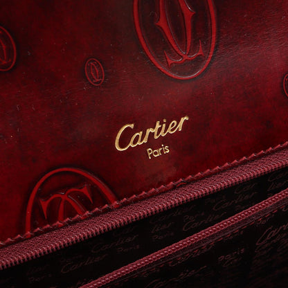 Cartier Handbag Happy Birthday Bordeaux Leather — view 4