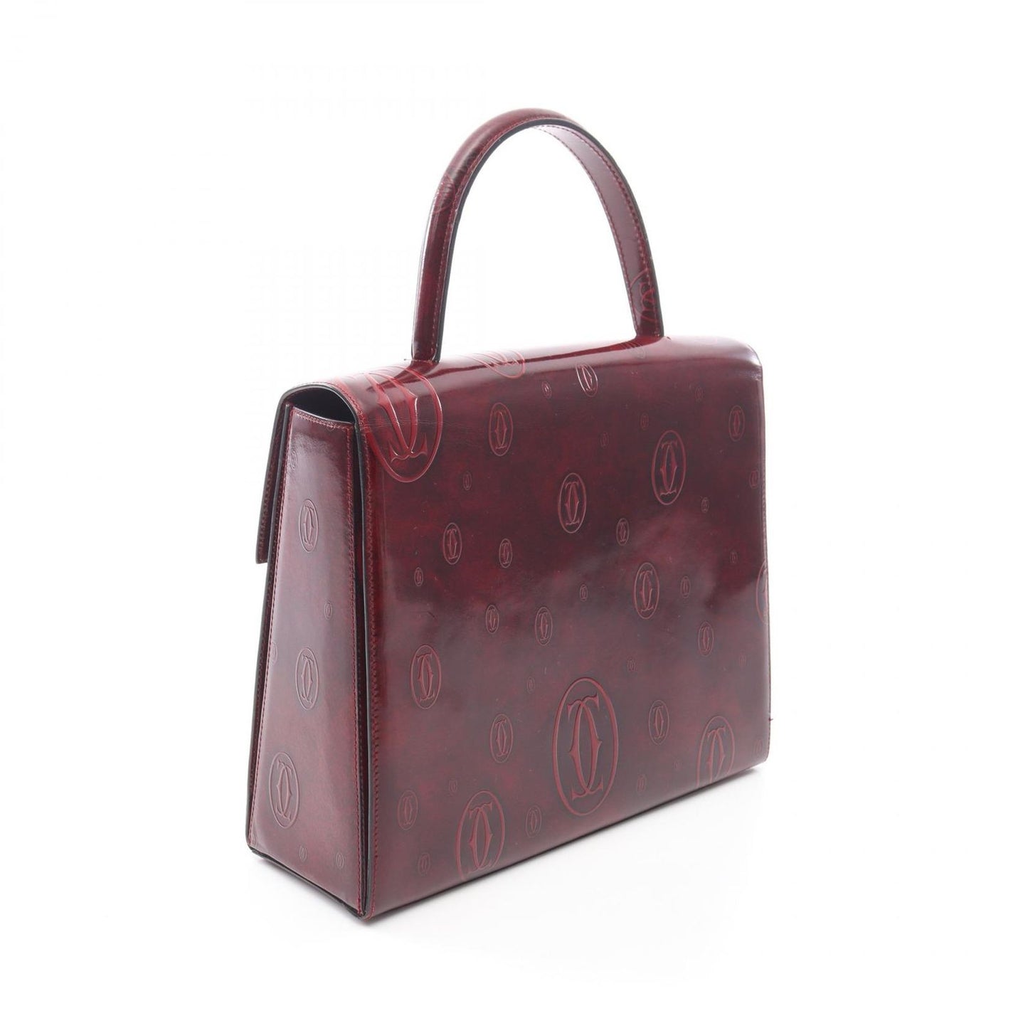 Cartier Handbag Happy Birthday Bordeaux Leather — view 2