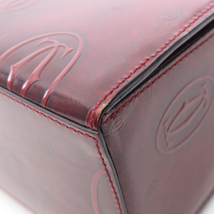Cartier Handbag Happy Birthday Bordeaux Leather — view 6