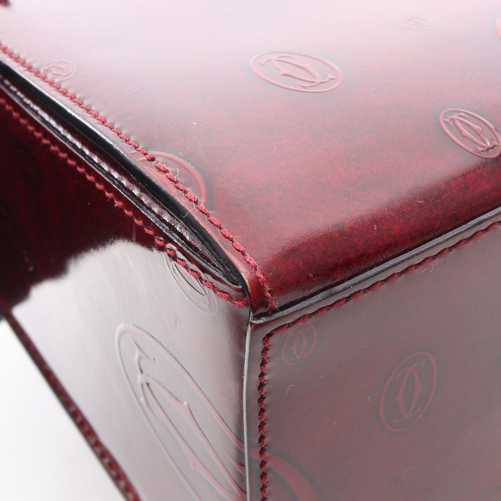 Cartier Handbag Happy Birthday Bordeaux Leather — view 7