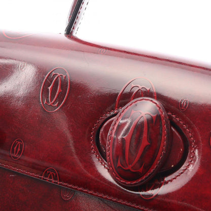 Cartier Handbag Happy Birthday Bordeaux Leather — view 8