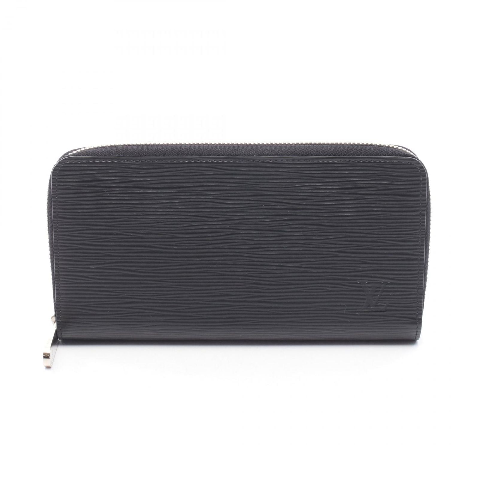 Louis Vuitton Round Wallet Zippy Epi Noir Leather