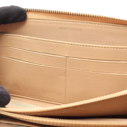 Chanel Round Wallet Quilted Beige Lambskin — view 8