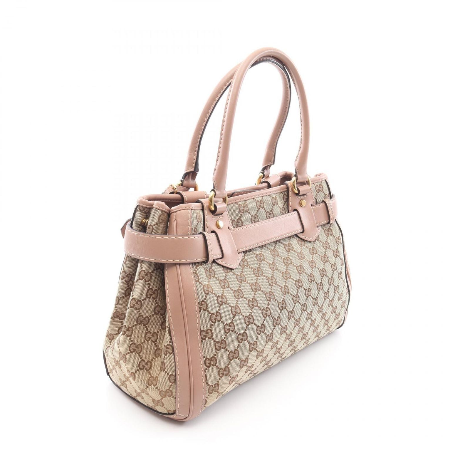 Gucci Tote GG Running Canvas Beige Pink — view 2