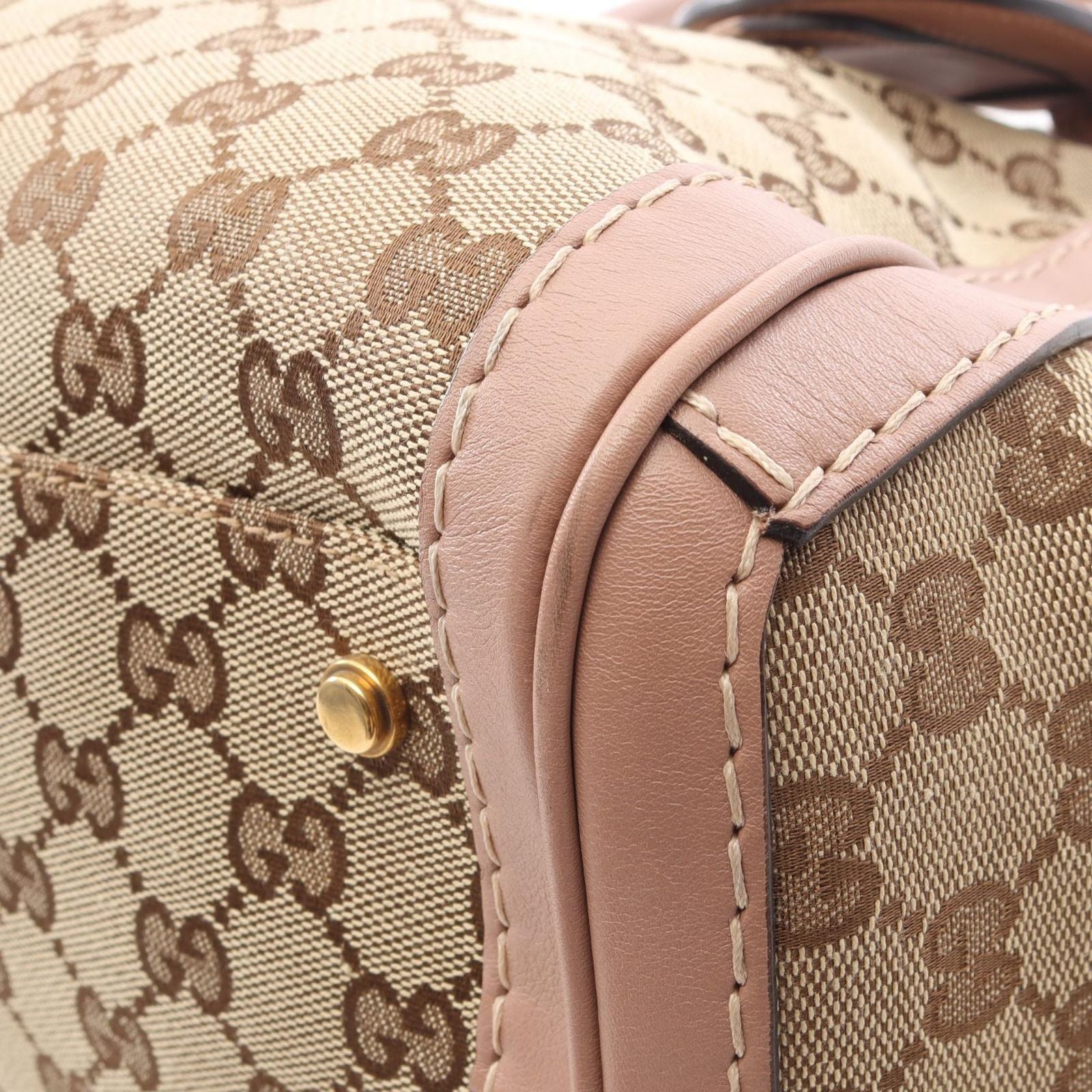 Gucci Tote GG Running Canvas Beige Pink — view 6
