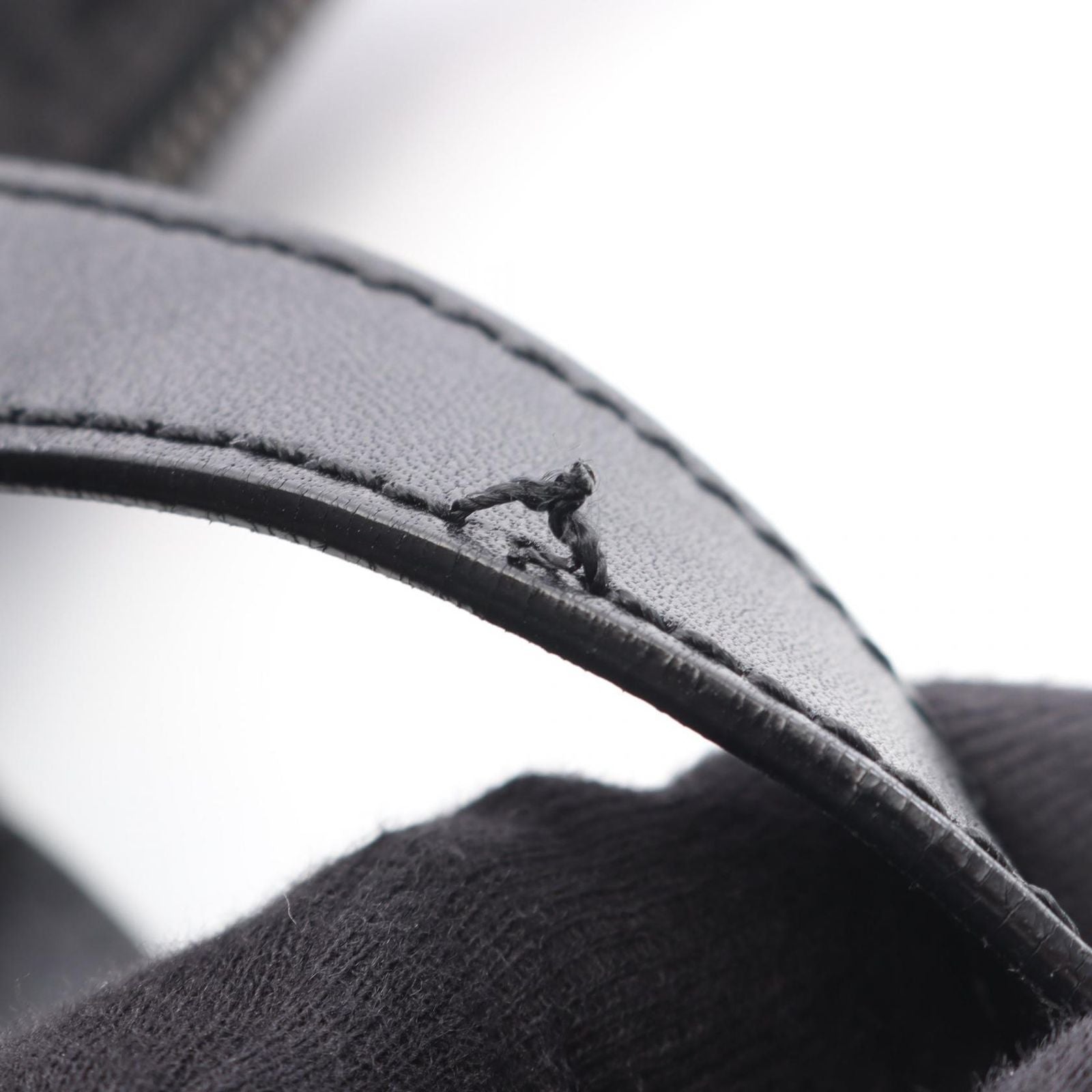 Fendi Tote Zucchino Black Canvas Leather — view 6