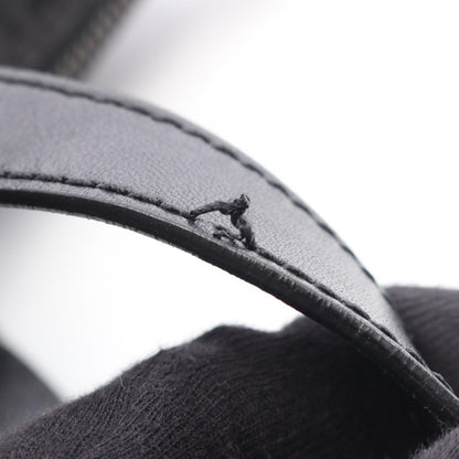 Fendi Tote Zucchino Black Canvas Leather — view 6