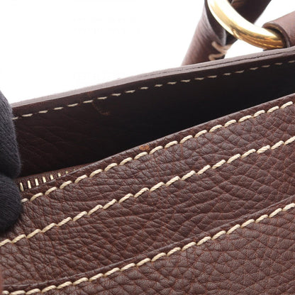 Celine Handbag Boogie Bag Brown Leather — view 9