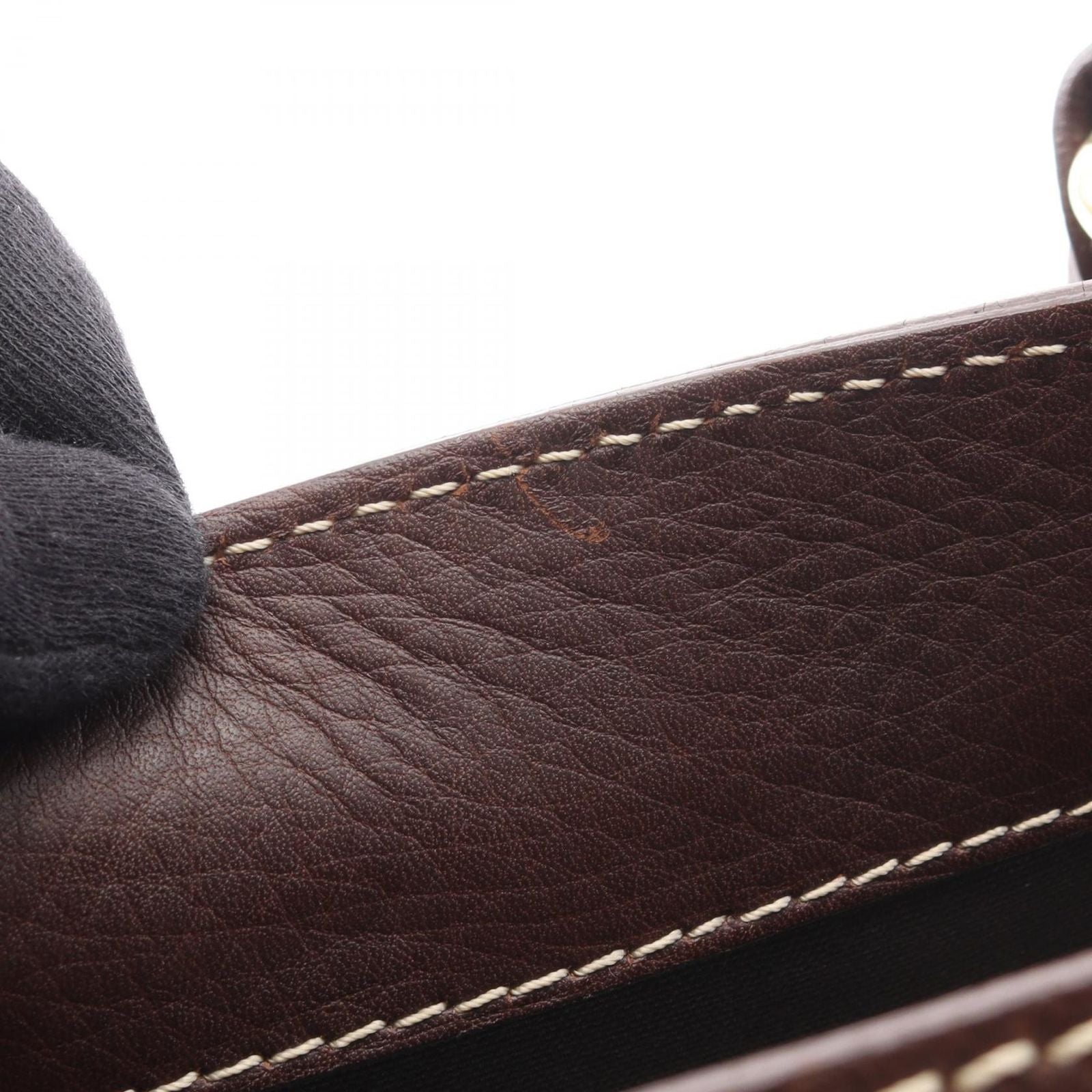 Celine Handbag Boogie Bag Brown Leather — view 8
