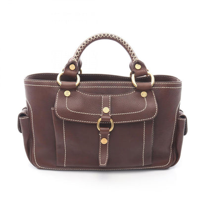 Celine Handbag Boogie Bag Brown Leather