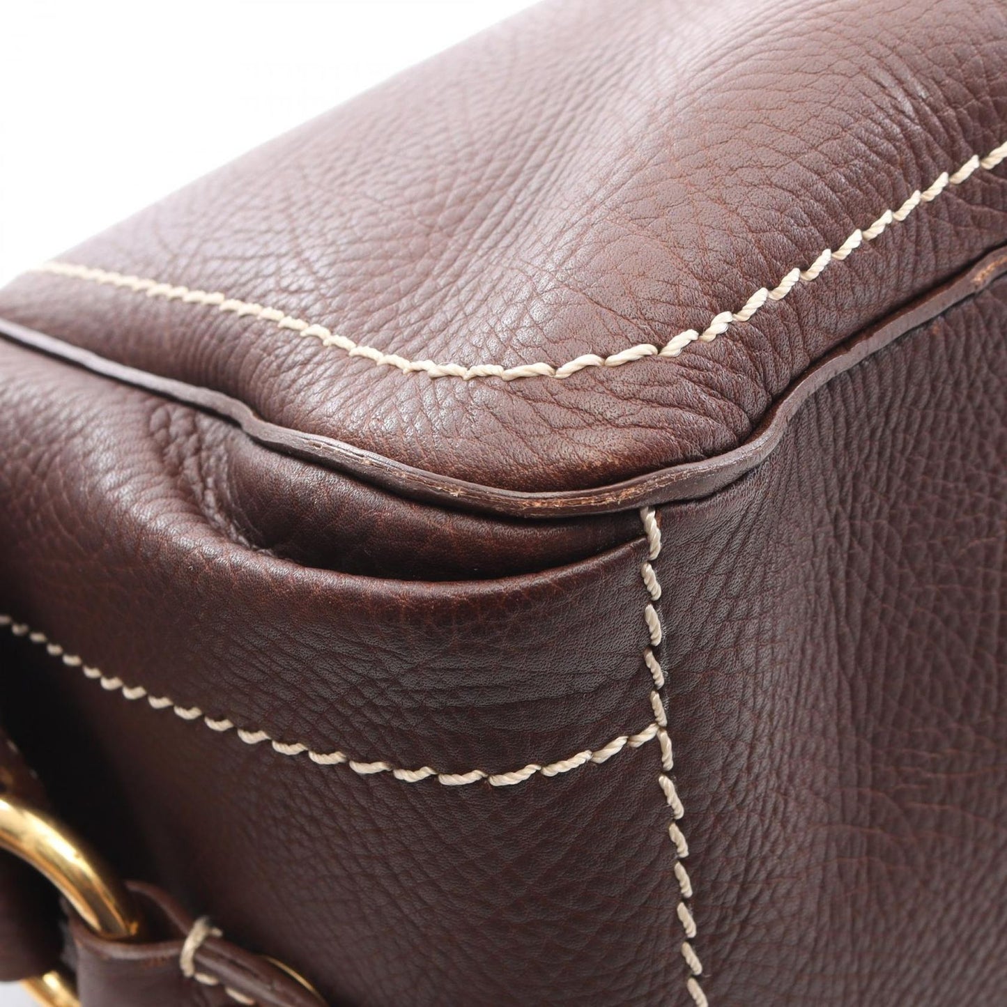 Celine Handbag Boogie Bag Brown Leather — view 5