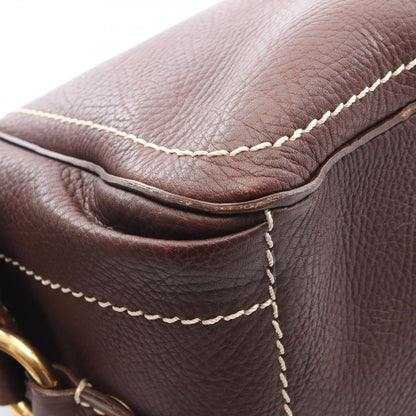 Celine Handbag Boogie Bag Brown Leather — view 5