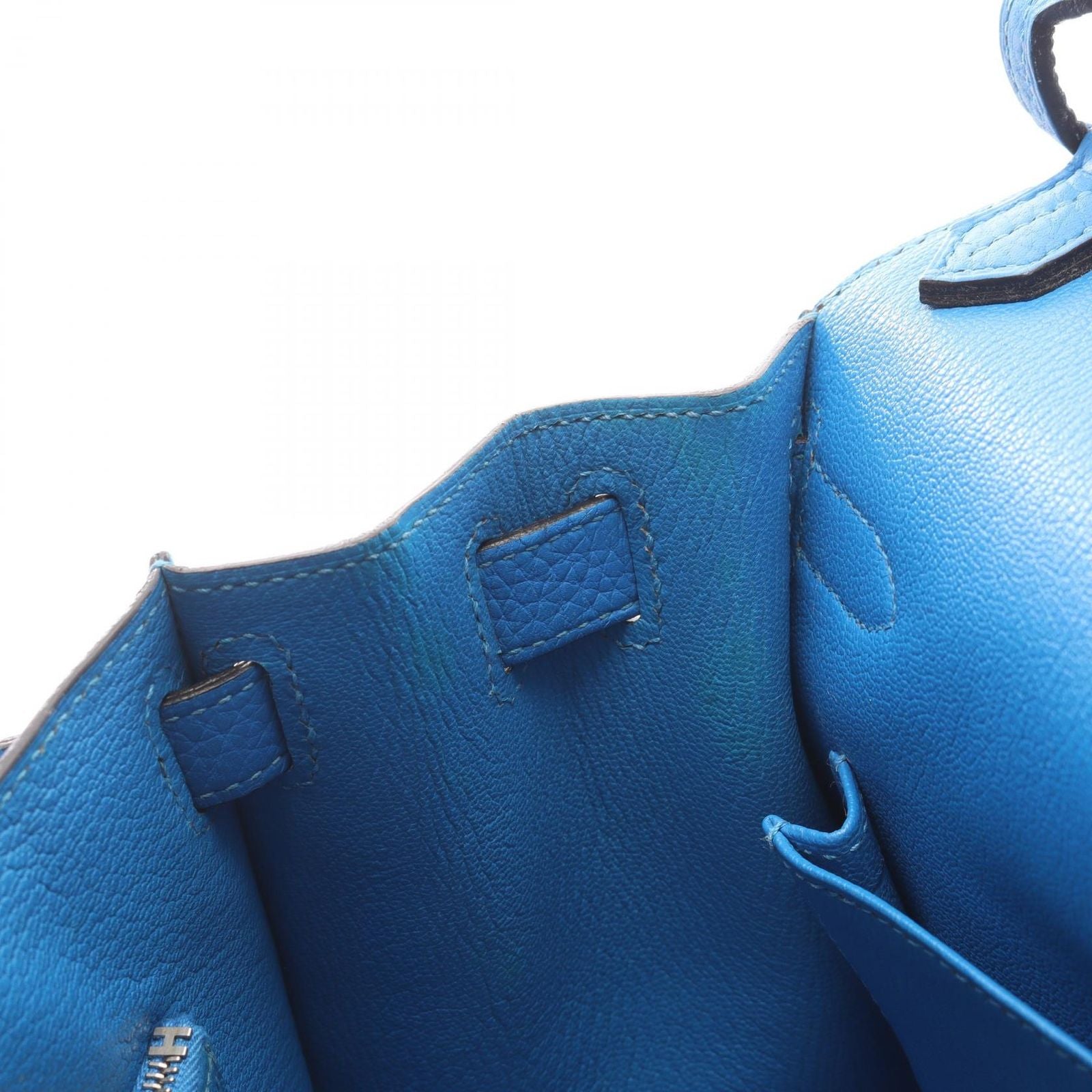 Hermes Shoulder Bag Gypsiel 28 Blue Hydra — view 6