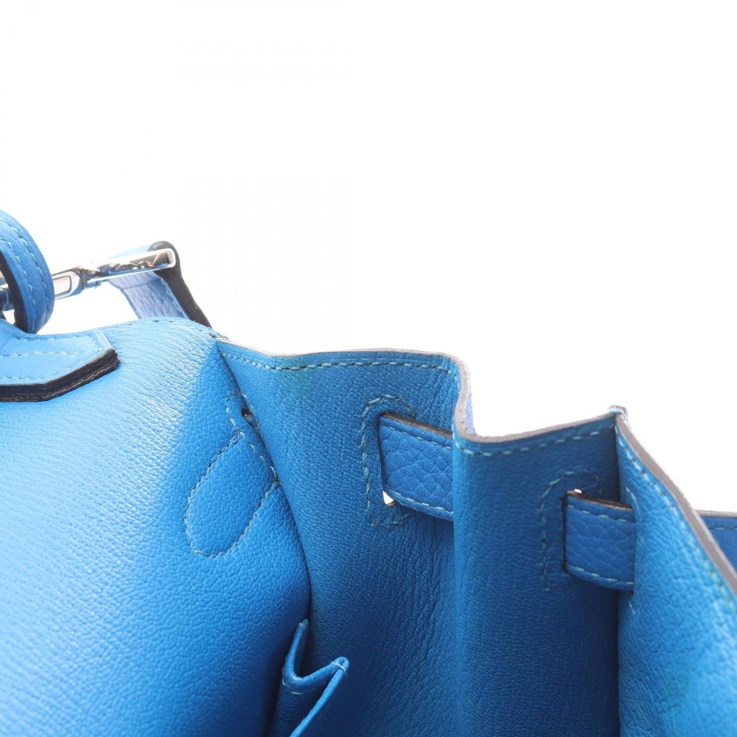 Hermes Shoulder Bag Gypsiel 28 Blue Hydra — view 7