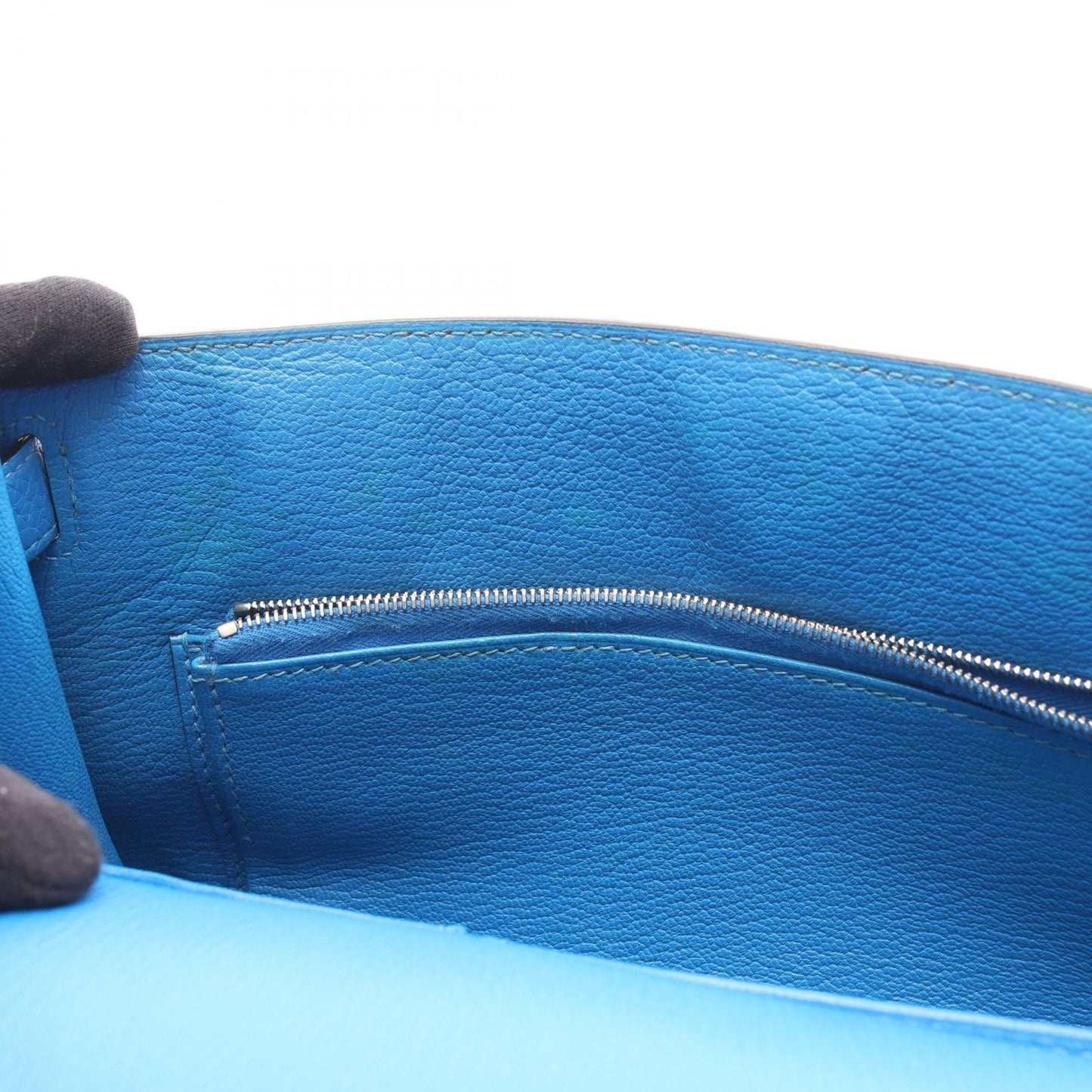 Hermes Shoulder Bag Gypsiel 28 Blue Hydra — view 8