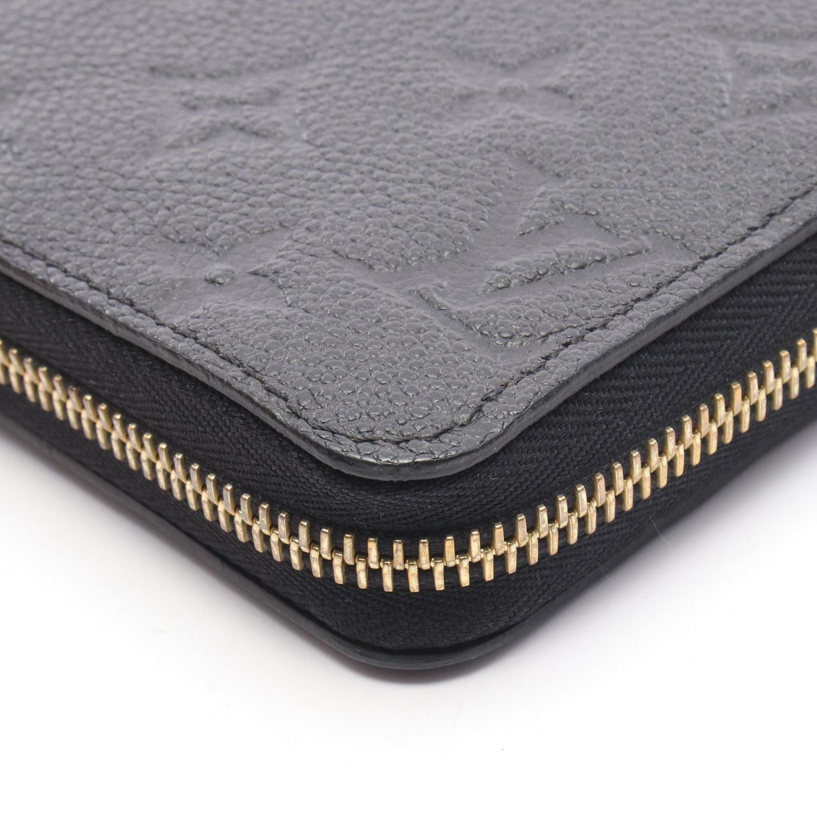 Louis Vuitton Round Wallet Zippy Monogram Empreinte Noir Leather — view 5