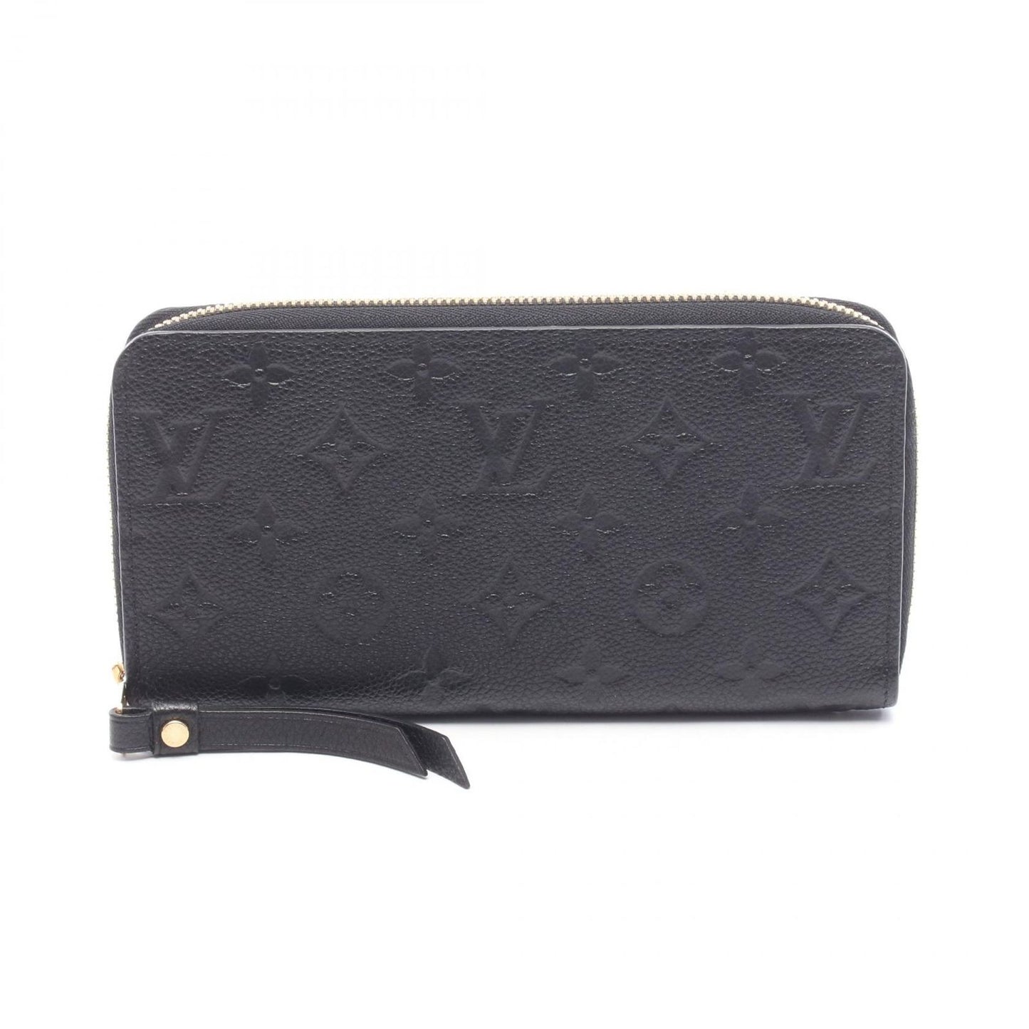 Louis Vuitton Round Wallet Zippy Monogram Empreinte Noir Leather