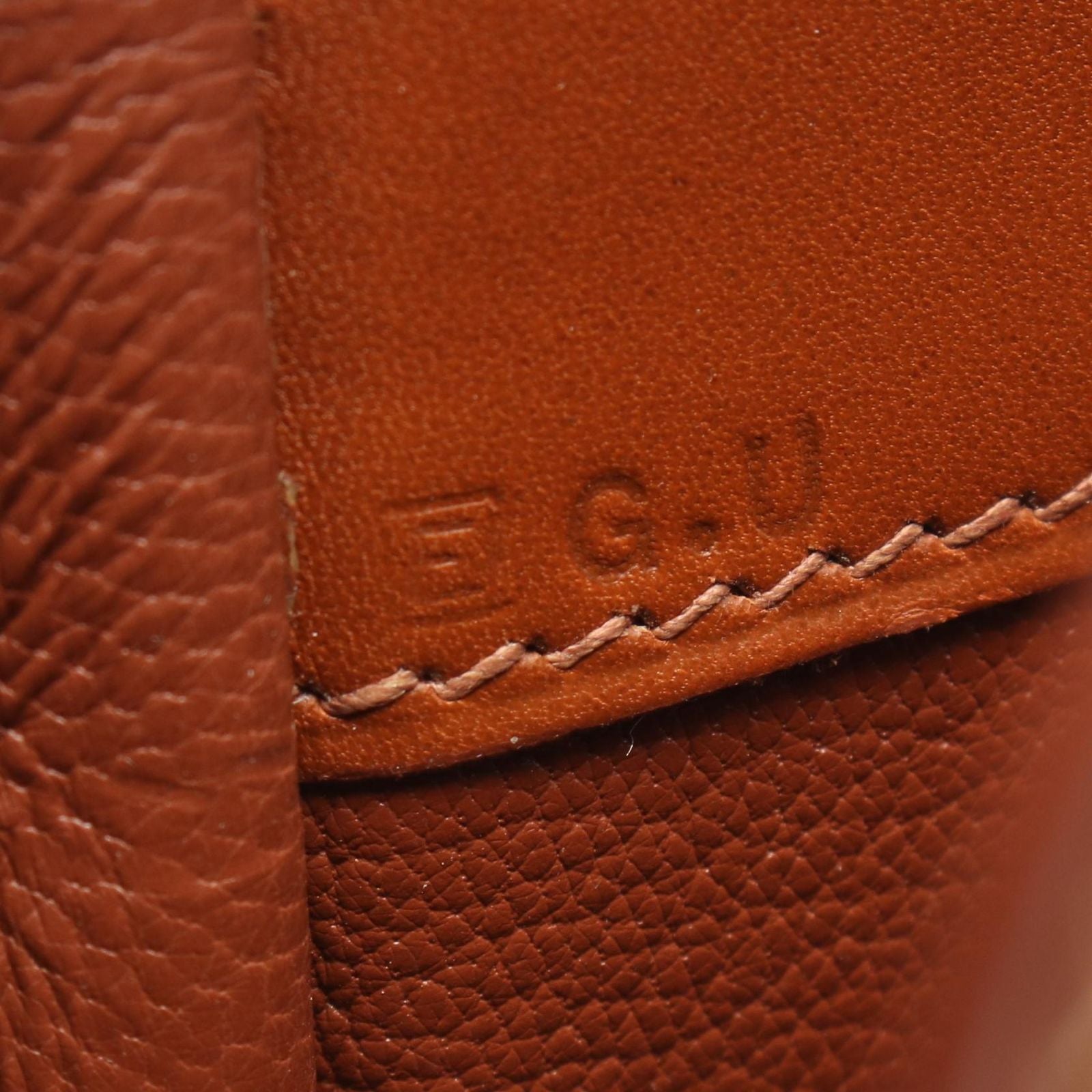 Hermes Handbag Dalvy MM Gold Calf — view 5